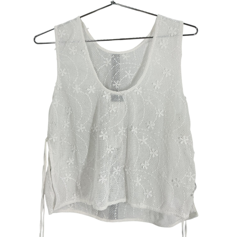 Minkpink Lace White Sundara Tank Top Size M - Picture 2 of 4